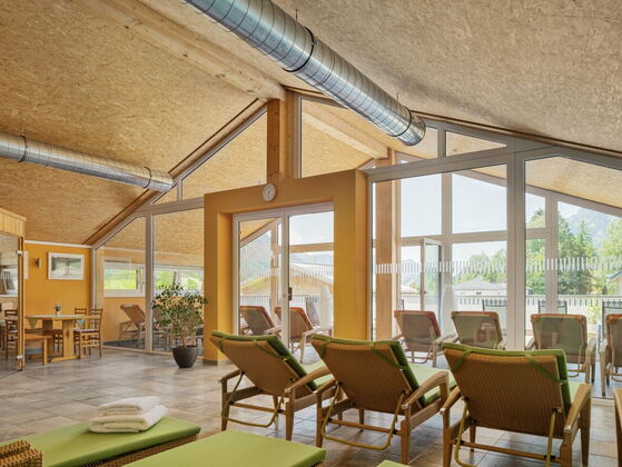 220 m² Wellnessbereich im Obergeschoss vom Campinggebäude